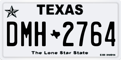 TX license plate DMH2764