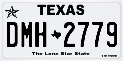 TX license plate DMH2779