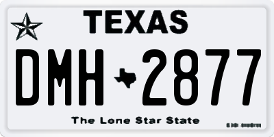 TX license plate DMH2877