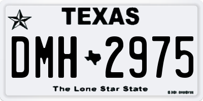 TX license plate DMH2975