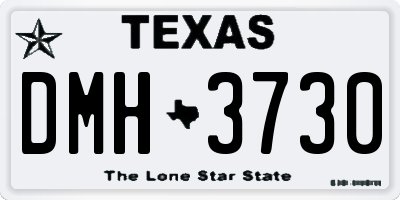 TX license plate DMH3730