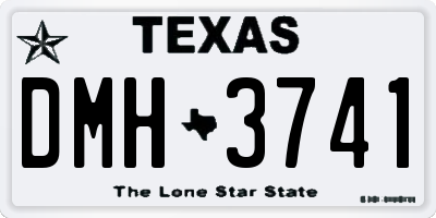 TX license plate DMH3741