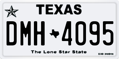 TX license plate DMH4095