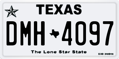 TX license plate DMH4097
