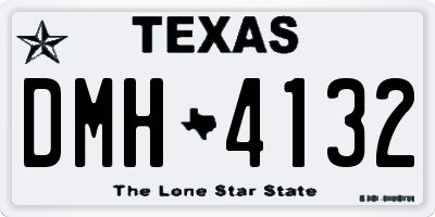 TX license plate DMH4132