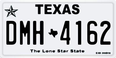 TX license plate DMH4162