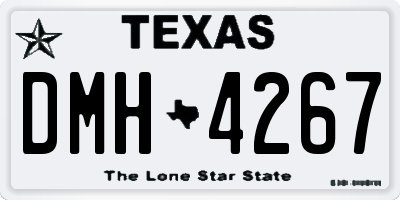 TX license plate DMH4267