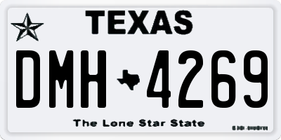 TX license plate DMH4269