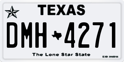 TX license plate DMH4271