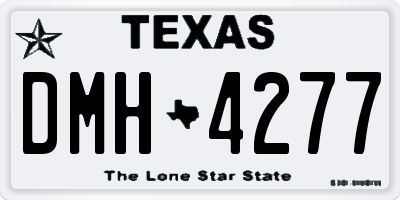 TX license plate DMH4277