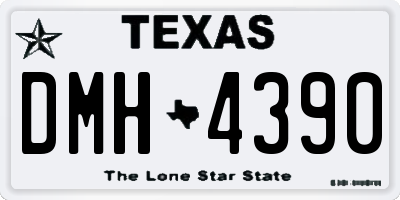 TX license plate DMH4390