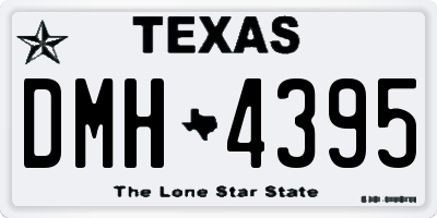 TX license plate DMH4395
