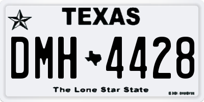 TX license plate DMH4428