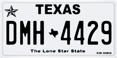 TX license plate DMH4429