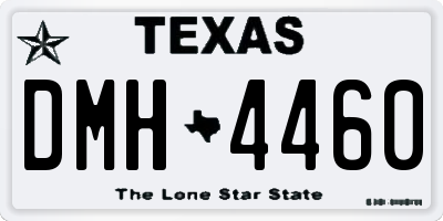 TX license plate DMH4460