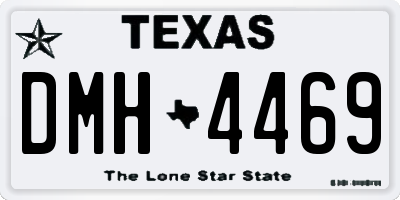 TX license plate DMH4469