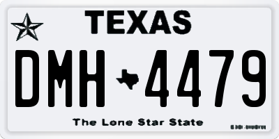 TX license plate DMH4479