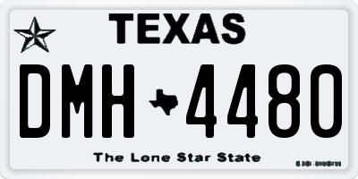 TX license plate DMH4480