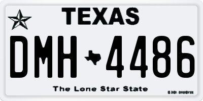 TX license plate DMH4486