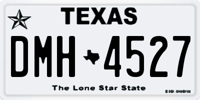 TX license plate DMH4527