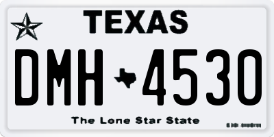 TX license plate DMH4530