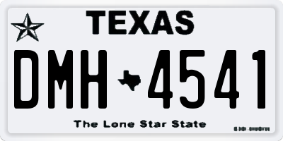 TX license plate DMH4541