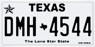 TX license plate DMH4544