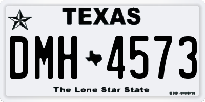 TX license plate DMH4573