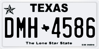 TX license plate DMH4586