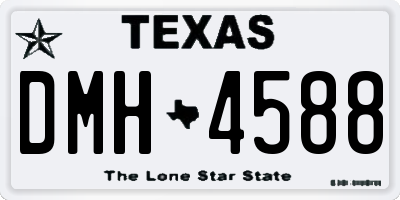 TX license plate DMH4588