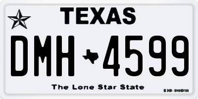 TX license plate DMH4599