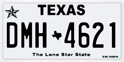 TX license plate DMH4621