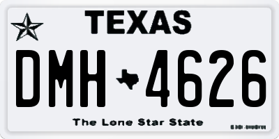 TX license plate DMH4626
