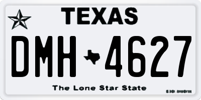 TX license plate DMH4627