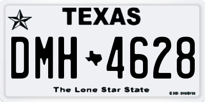 TX license plate DMH4628