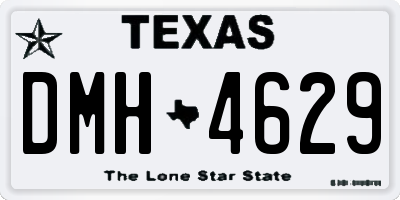 TX license plate DMH4629