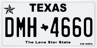 TX license plate DMH4660