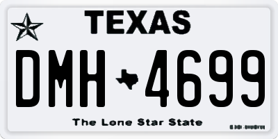 TX license plate DMH4699
