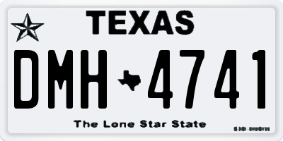 TX license plate DMH4741