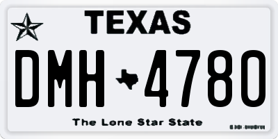 TX license plate DMH4780