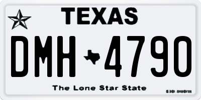 TX license plate DMH4790
