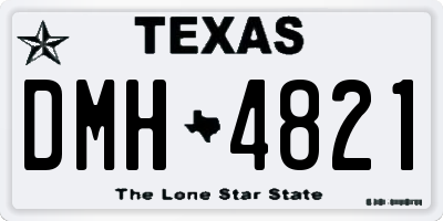 TX license plate DMH4821