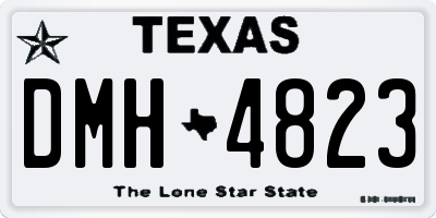 TX license plate DMH4823