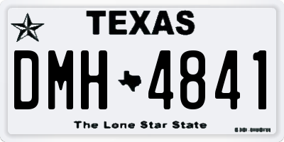 TX license plate DMH4841