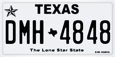 TX license plate DMH4848