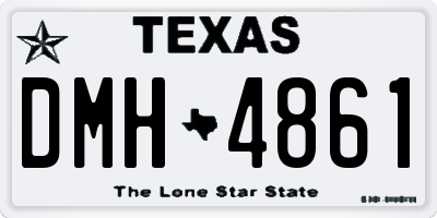 TX license plate DMH4861