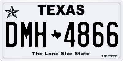 TX license plate DMH4866