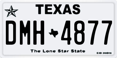 TX license plate DMH4877