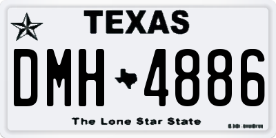 TX license plate DMH4886