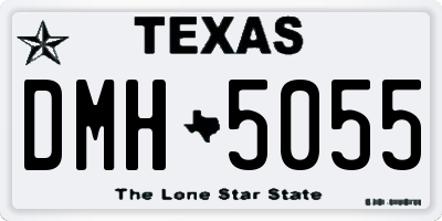 TX license plate DMH5055
